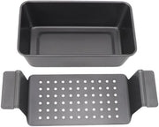 Piatto per carne con rivestimento antiscivolo - Cucina sana - Multifunzionale - Bacchetta di rilascio elevata - Acciaio inossidabile - Rilascio alimentare facile - Piatto per pane con superficie antiscivolo.
