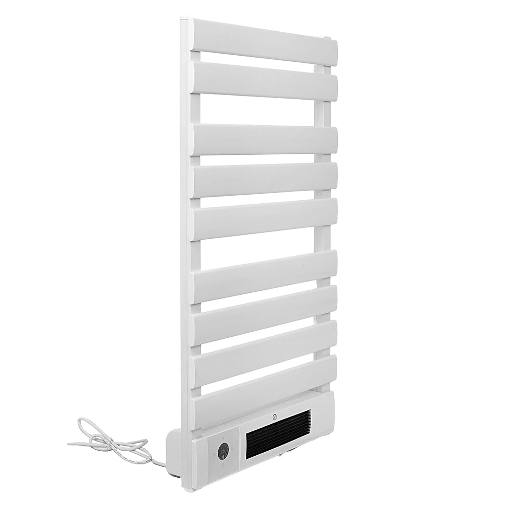 Scaldasalviette elettrico bianco con termoconvettore integrato 500/2000W
