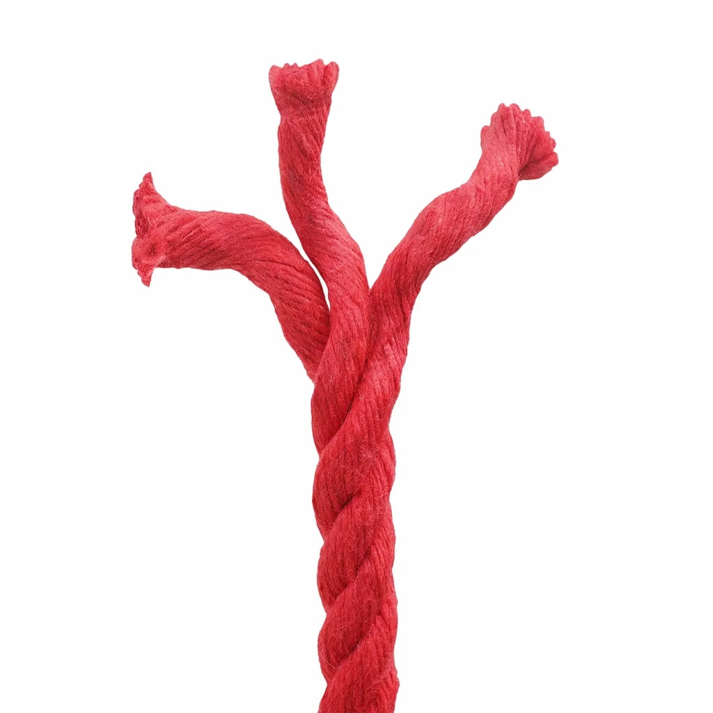 Corda di Cotone 10 mm 100 m Rosso 100% Cotone 42011909