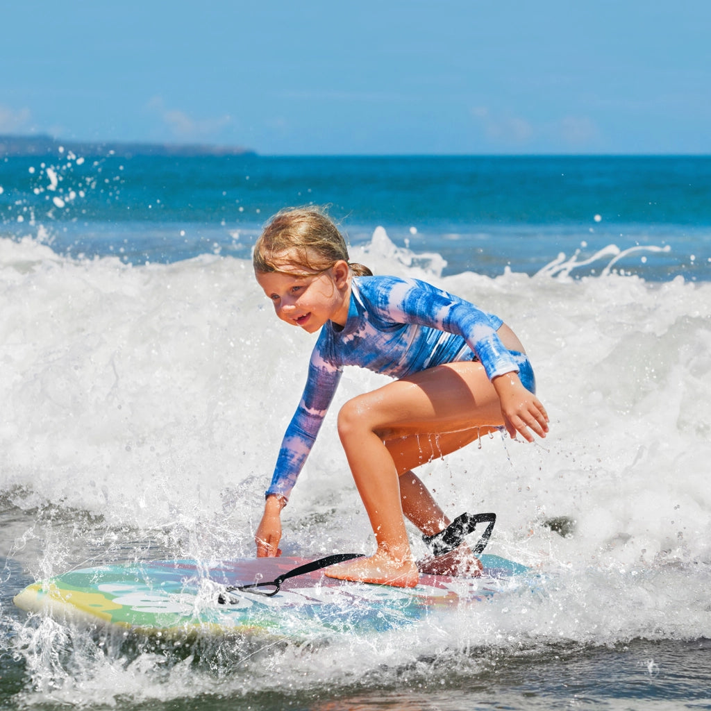 Tavola da surf 104 cm con nucleo EPS deck XPE fondo HDPE, Boogie board coda a luna crescente per bambini adolescenti e adulti