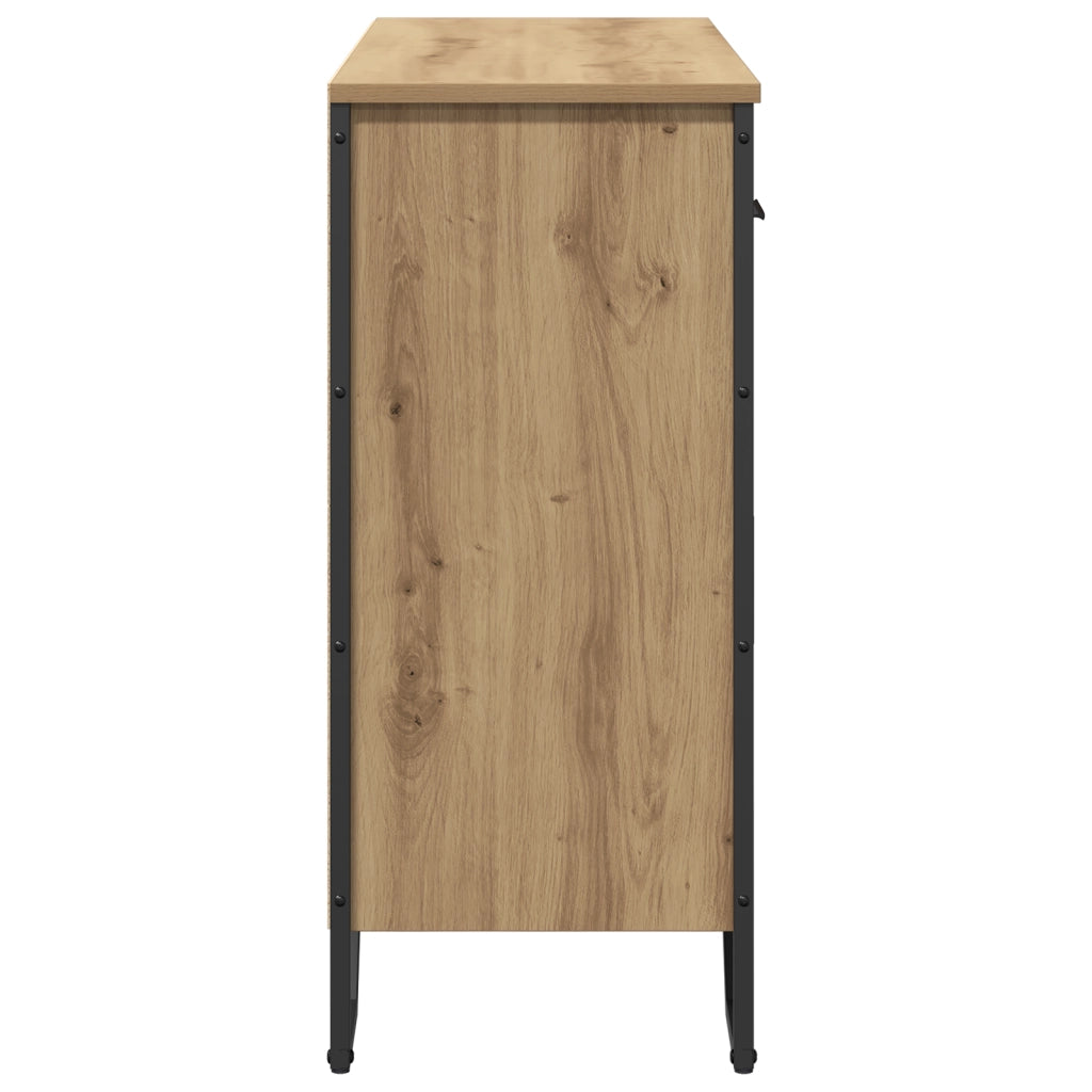 Credenza in Rovere Artisan 97x32.5x74.5 cm Legno Ingegnerizzato