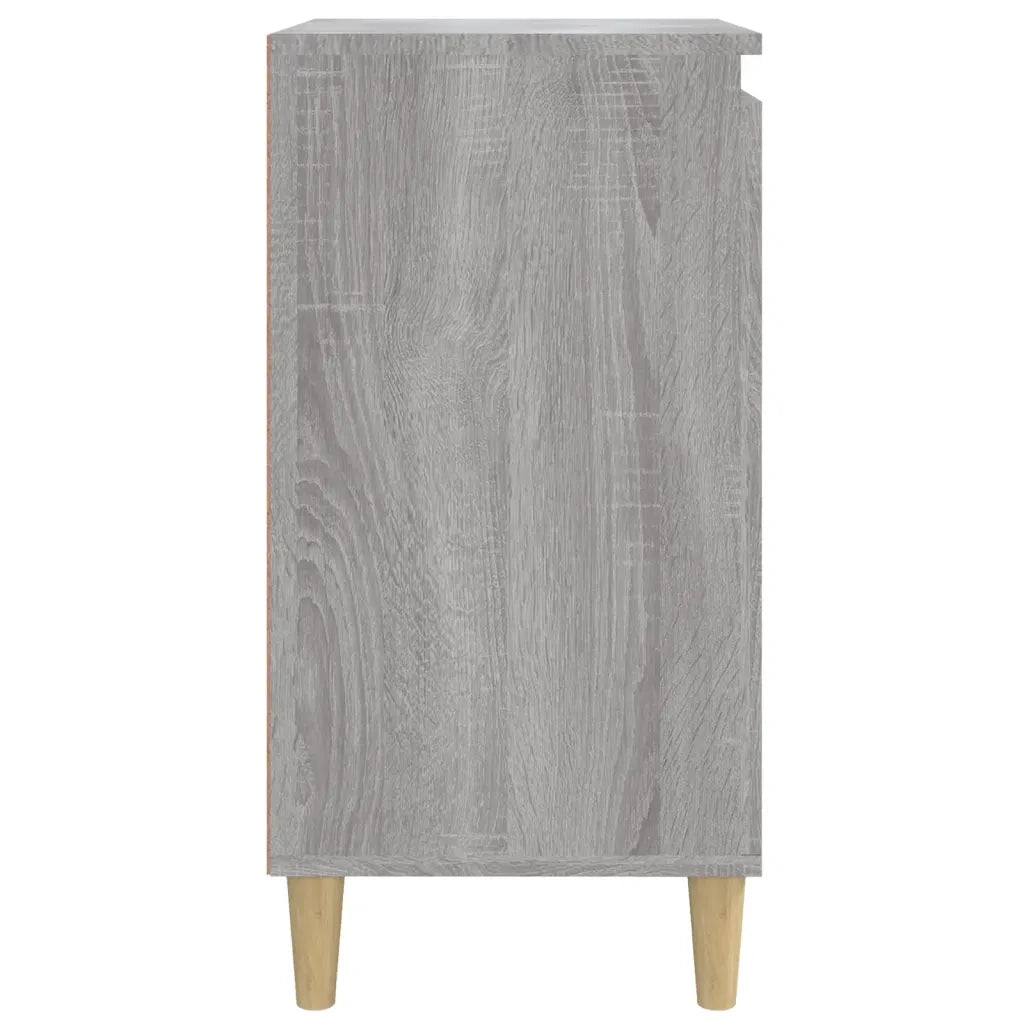 Comodino Grigio Sonoma 40x35x70 cm in Legno Multistrato 819640