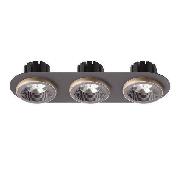 Faretto SHARM R III da incasso marrone/oro perlato 230V LED 3x10W 24° 3000K