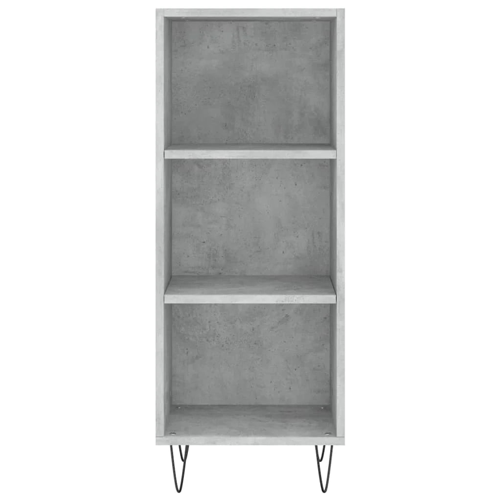 Buffet credenza cassettiera mobiletto mobile contenitore organizer per cucina soggiorno salotto 34,5 x 32,5 x 90 cm legno ingegnerizzato grigio 02_0031865