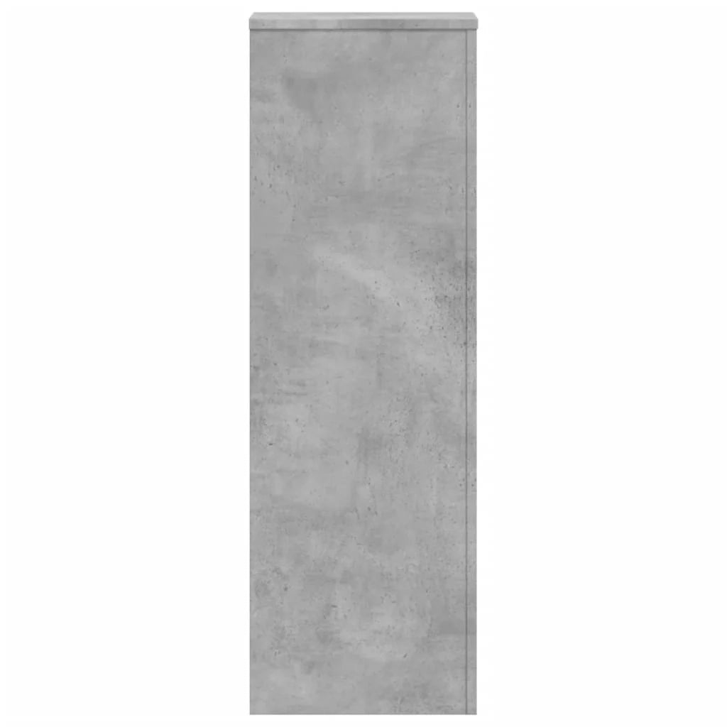 Portavasi mobiletto portafiori 33 x 33 x 100 cm legno ingegnerizzato grigio 02_0045144