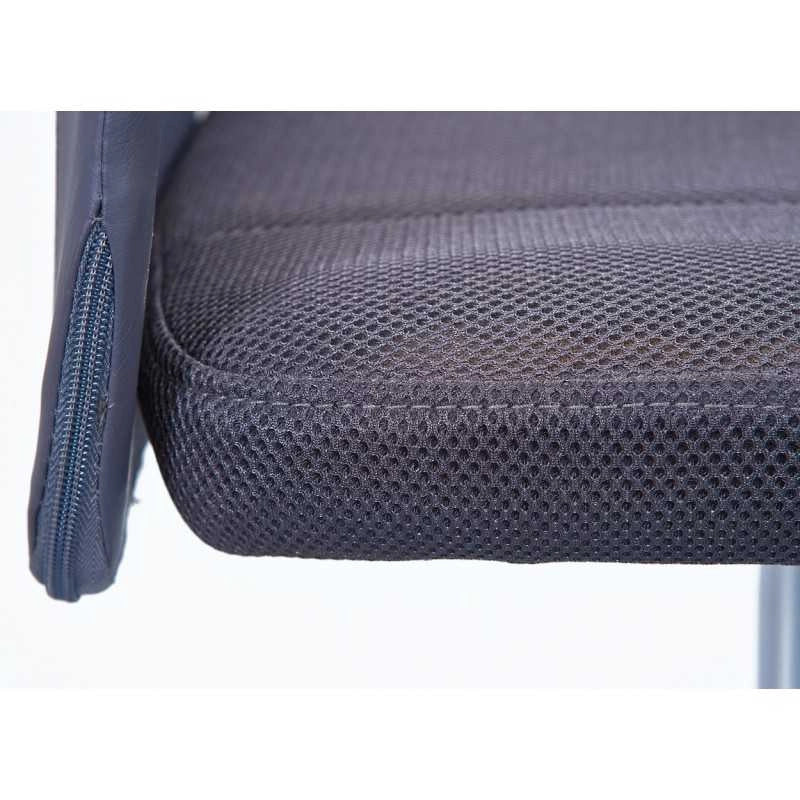 Sedia ufficio Grigio Inter Link con ruote regolabile in altezza Dim. 43x56x88-98h