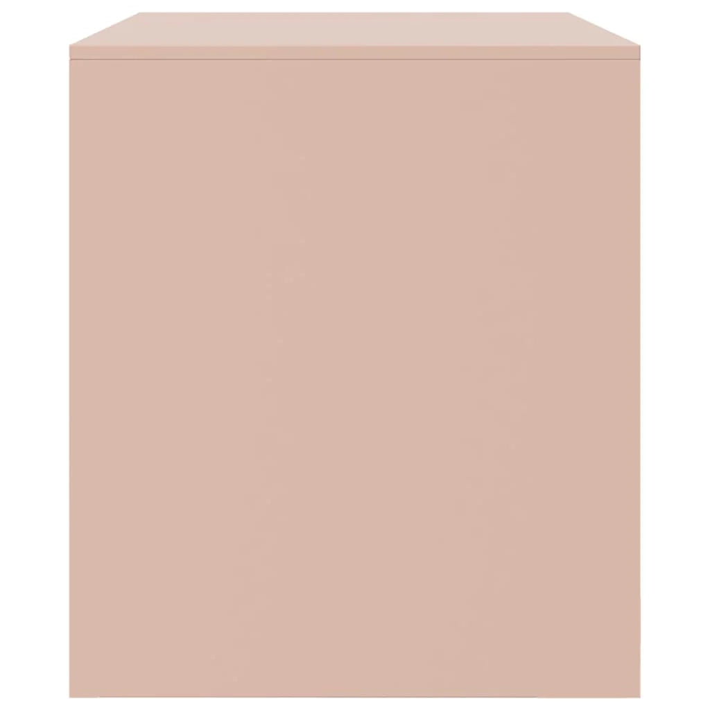 Mobile TV multimediale mensola TV credenza TV sala da pranzo soggiorno camera da letto rosa 67 x 39 x 44 cm acciaio rosa 02_0028292