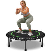 Trampolino Pieghevole Fitness 102CM ¨C zephmum ¨C Grigio