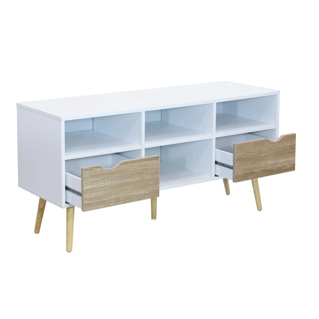 Porta tv Moderno in Legno cm 117x39x58 - PALMER