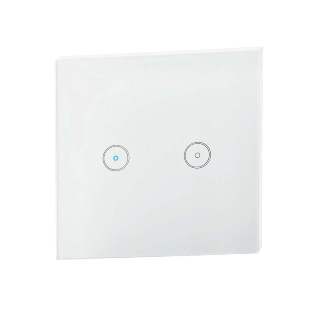 Interruttore Murale Connesso Wi-Fi 2.4GHz 300W per Due Lampade Bianco Nedis