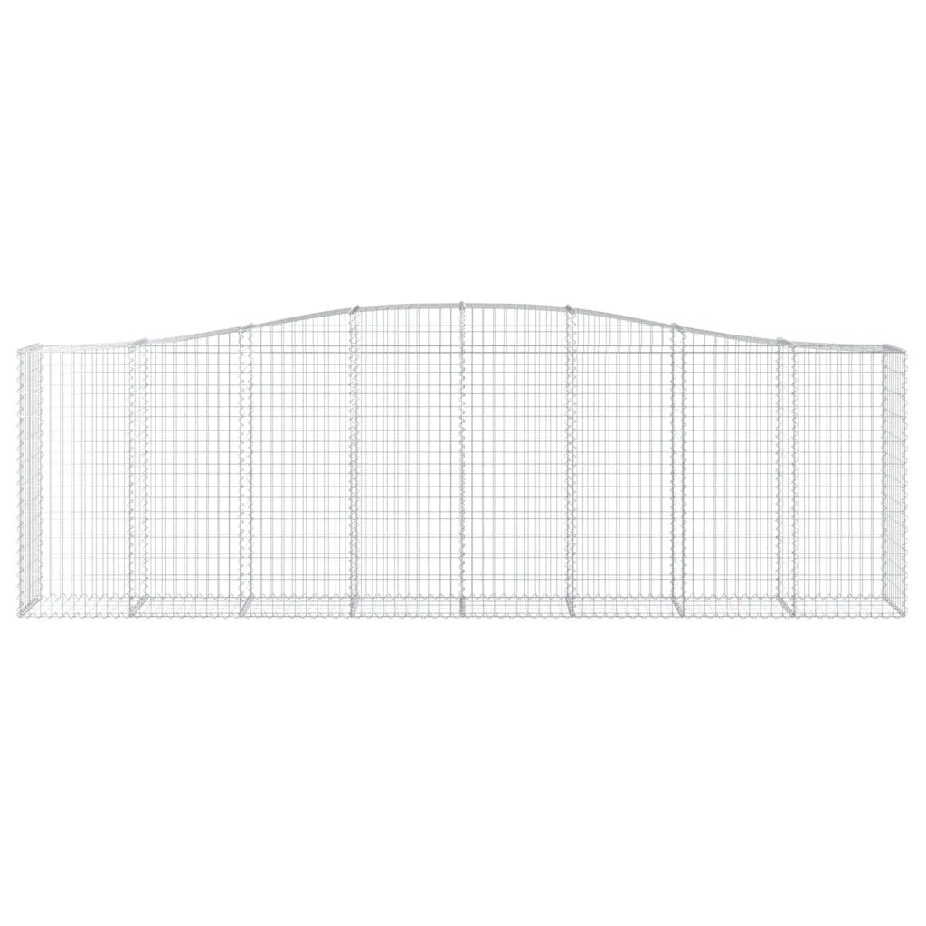 Cesti Gabbioni ad Arco 6 pz 400x50x120/140 cm Ferro Zincato 3145973