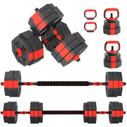 Set Hantel per Allenamento a Casa ¨C Minimal ¨C 30 KG, 6 in 1, Regolabile