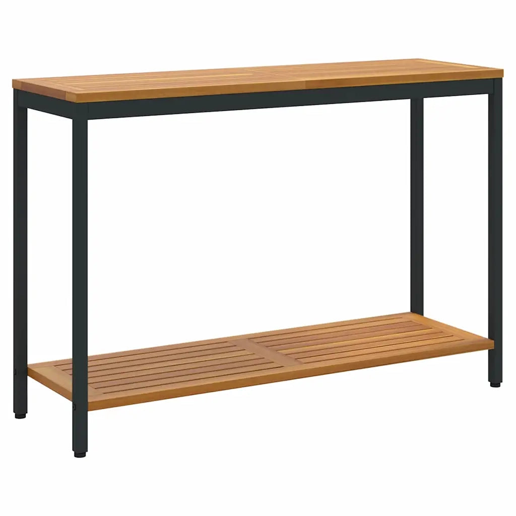 Tavolo da Esterno Naturale e Nero 110 x 35 x 75 cm 4010607