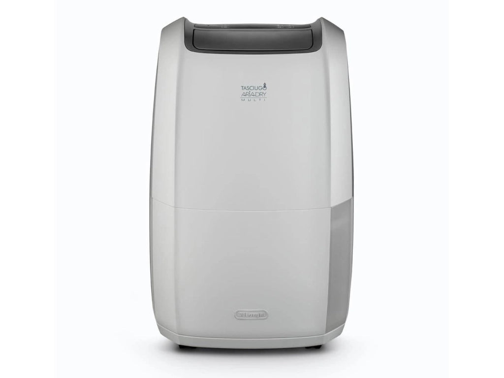 De'Longhi DDSX225 Tasciugo AriaDry Multi Deumidificatore 25 L-giorno 90 m³ Filtro Bio Silver Funzione Laundry Antigelo 44 dB colore Grigio