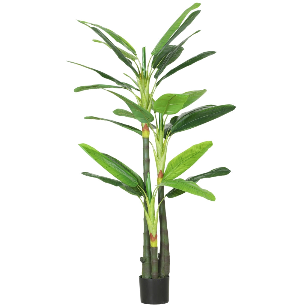 Albero di Banano Finto Pianta Artificiale Verde per Giardino ¨C Zephmum ¨C 180 cm