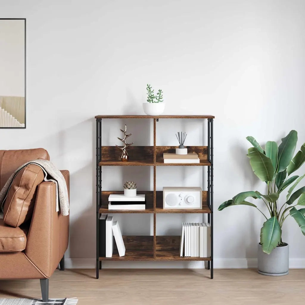 Libreria Rovere fumé 82 x 32 x 112 cm Legno multistrato
