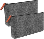 Etui multifunzionale 2 in 1, tas con cerniera per matite, pennarelli, pennelli e altri strumenti da ufficio e scuola (grigio medio)