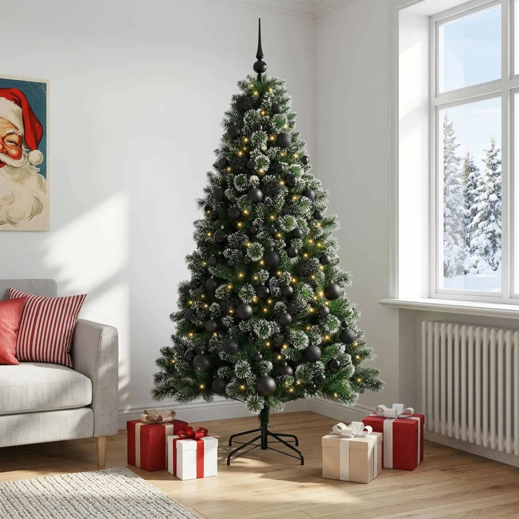 Albero di Natale Artificiale con Palline 240 cm 300 LED 3461254