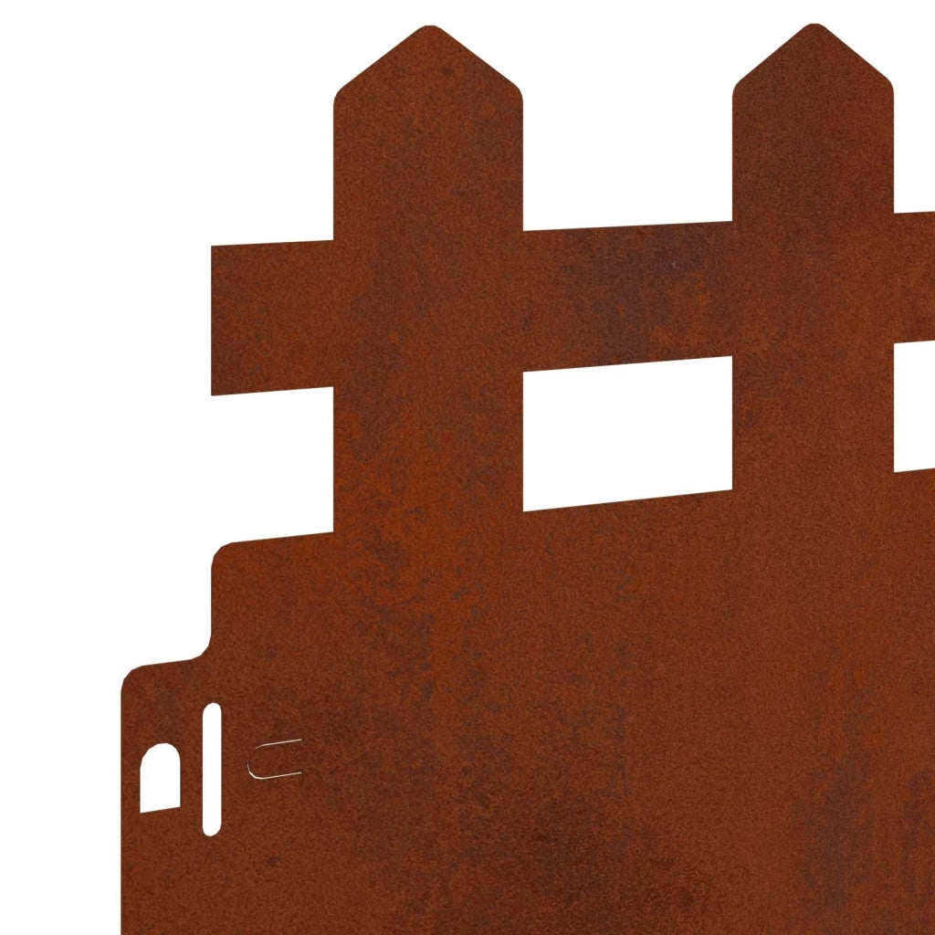 Bordure per prato 30 pz Ruggine 103 x 0,05 x 22 cm CFW3097580