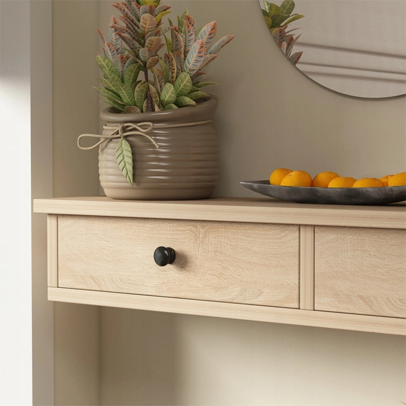 Mensola sospesa con ante, marrone chiaro, mobile da parete moderno in stile loft, 64 cm