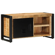 Mobile Porta TV 80x30x40 cm in Legno Massello di Mango Grezzo