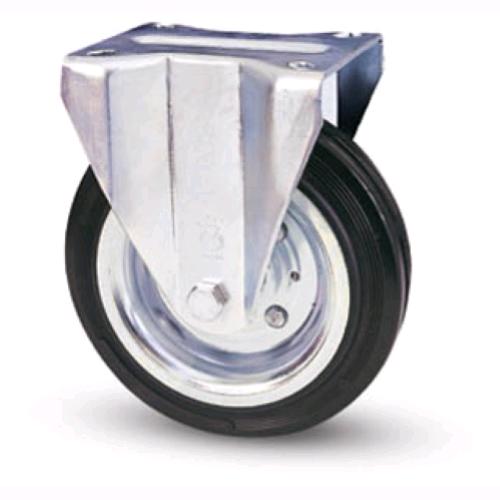 Ruote piroettanti industriali rotelle Girevoli con Piastra per Carrelli Banchi da Lavoro 180 mm con Freno