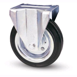 Ruote piroettanti industriali rotelle Girevoli con Piastra per Carrelli Banchi da Lavoro 200 mm Senza Freno