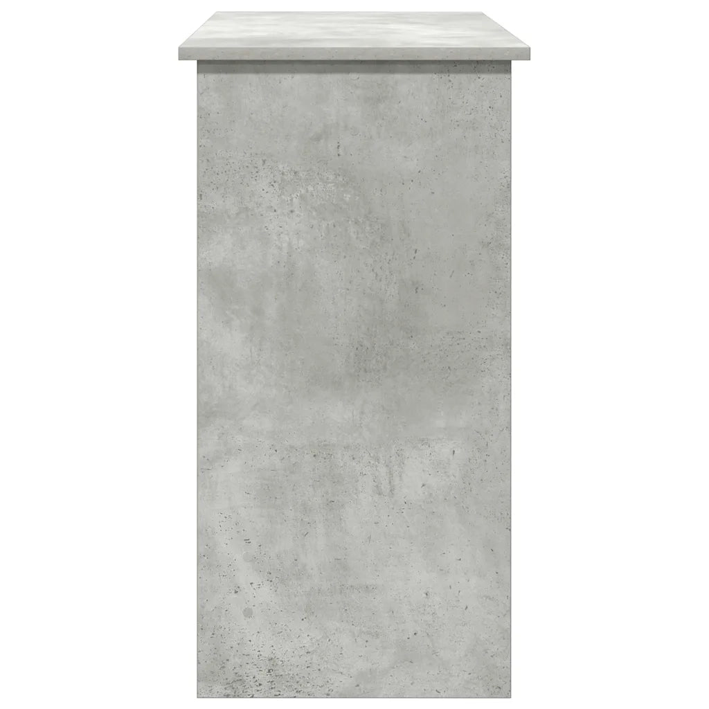 Scrivania | Tavolo da Ufficio Grigio Cemento 80x40x75 cm in Legno Multistrato