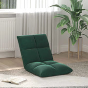 Sedia a pavimento regolabile Verde Scuro Velluto