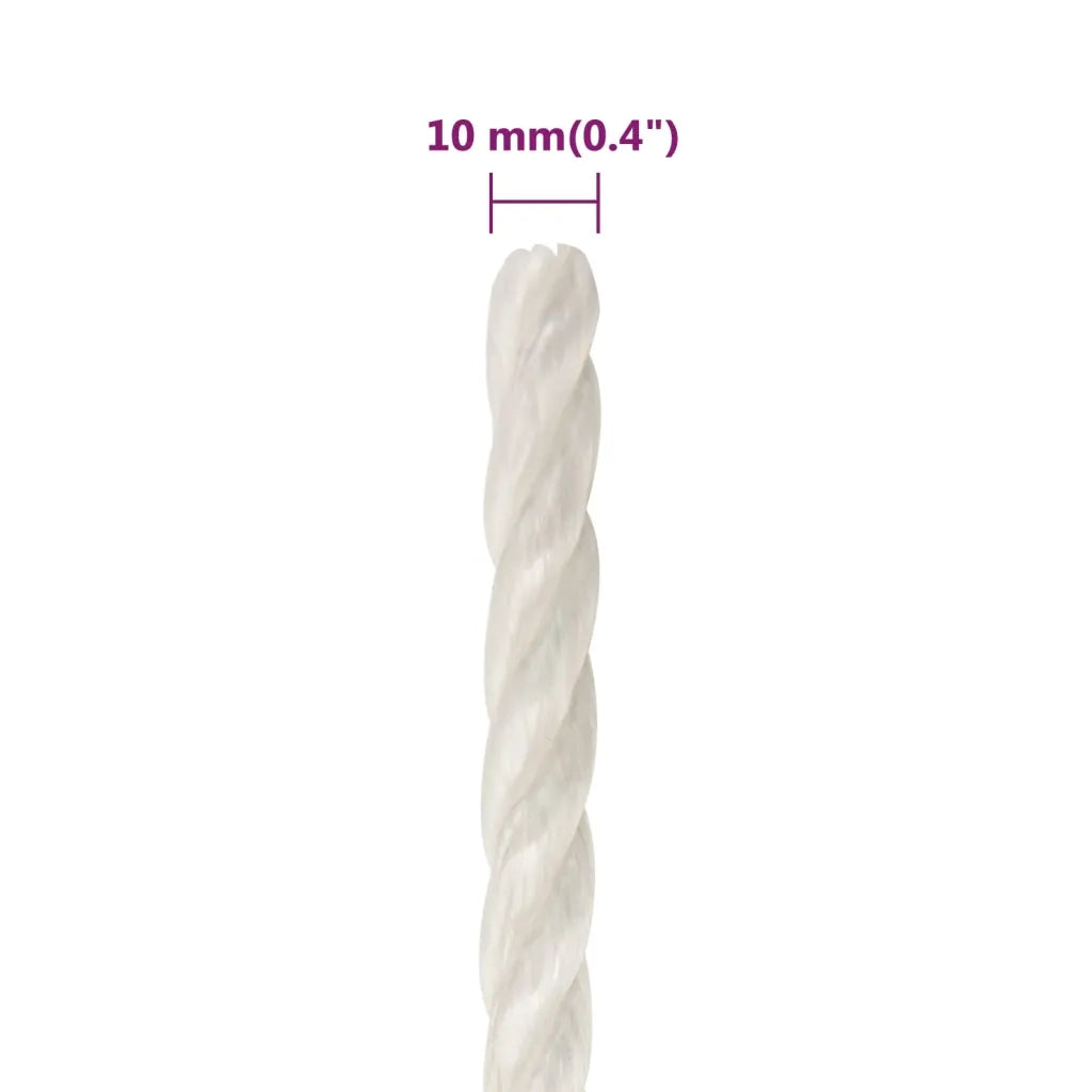 Corda da Lavoro Bianca 10 mm 100 m in Polipropilene 153052