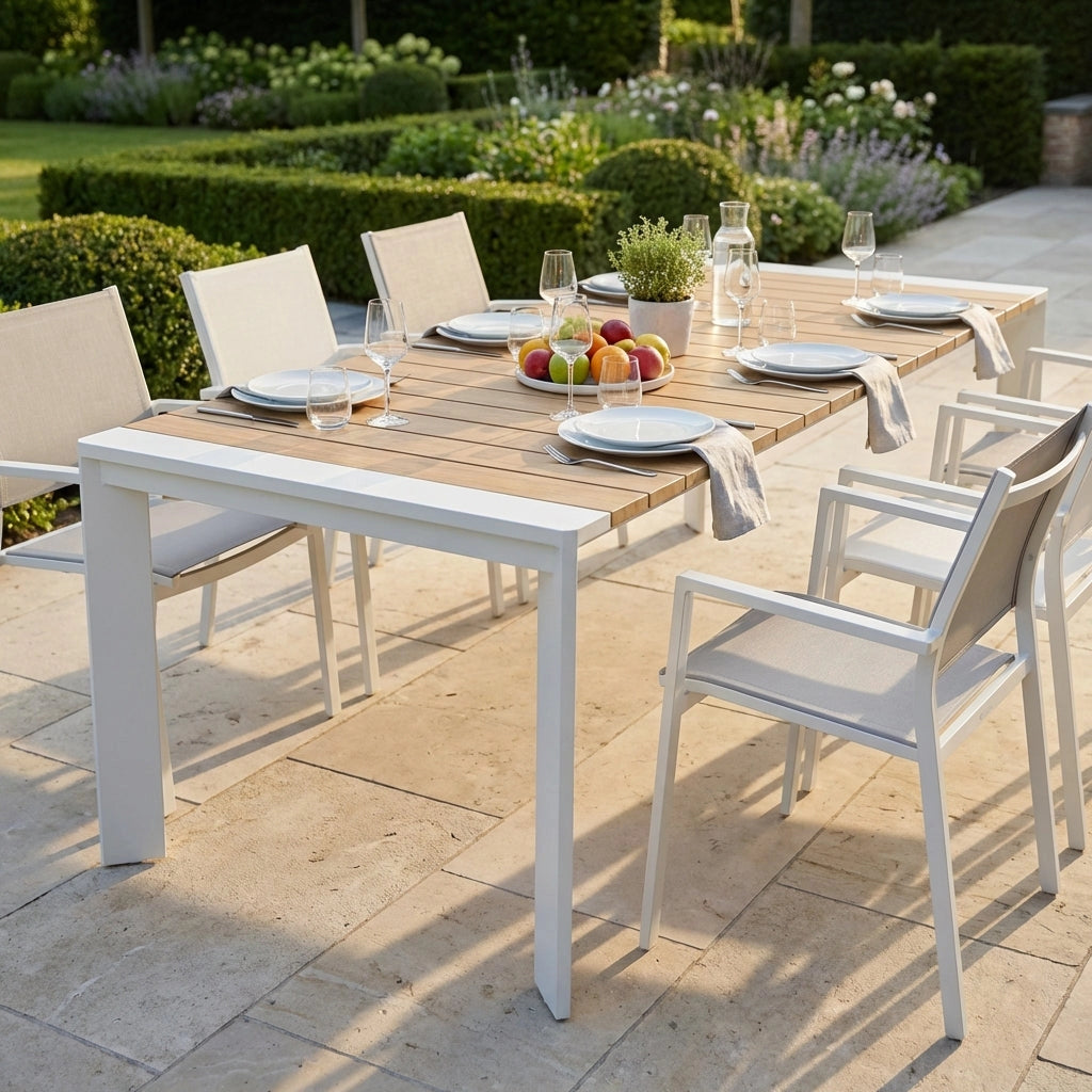Tavolo allungabile da giardino in Alluminio 200/250x100 - CELESTIEL