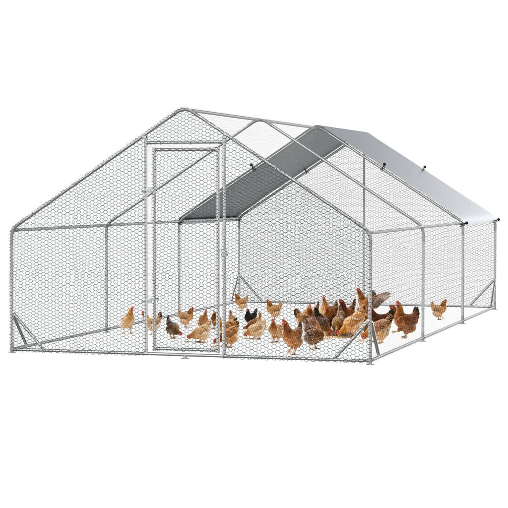 Pollame per giardino con recinto e tettoia ¨C zephmum ¨C 3x2x2 m