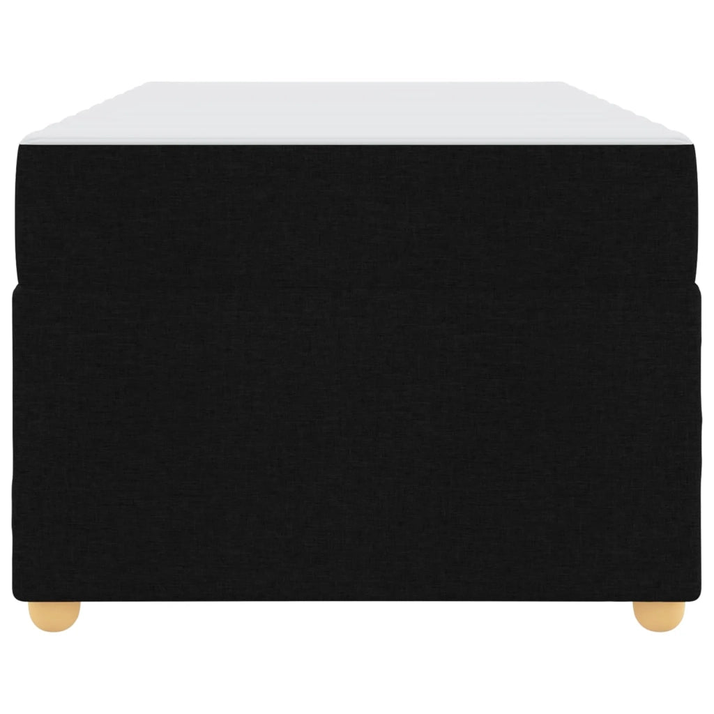Struttura del letto con materasso Nero 100 x 200 cm Tessuto 3399337