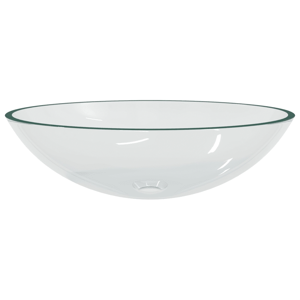 Lavandino in Vetro 50x37x14 cm Trasparente CFW2686841