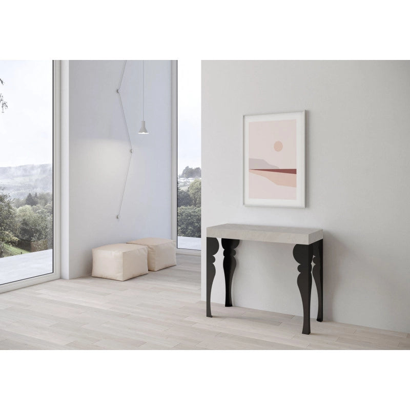 Consolle allungabile 90x40/300 cm Paxon telaio Antracite - Cashmere