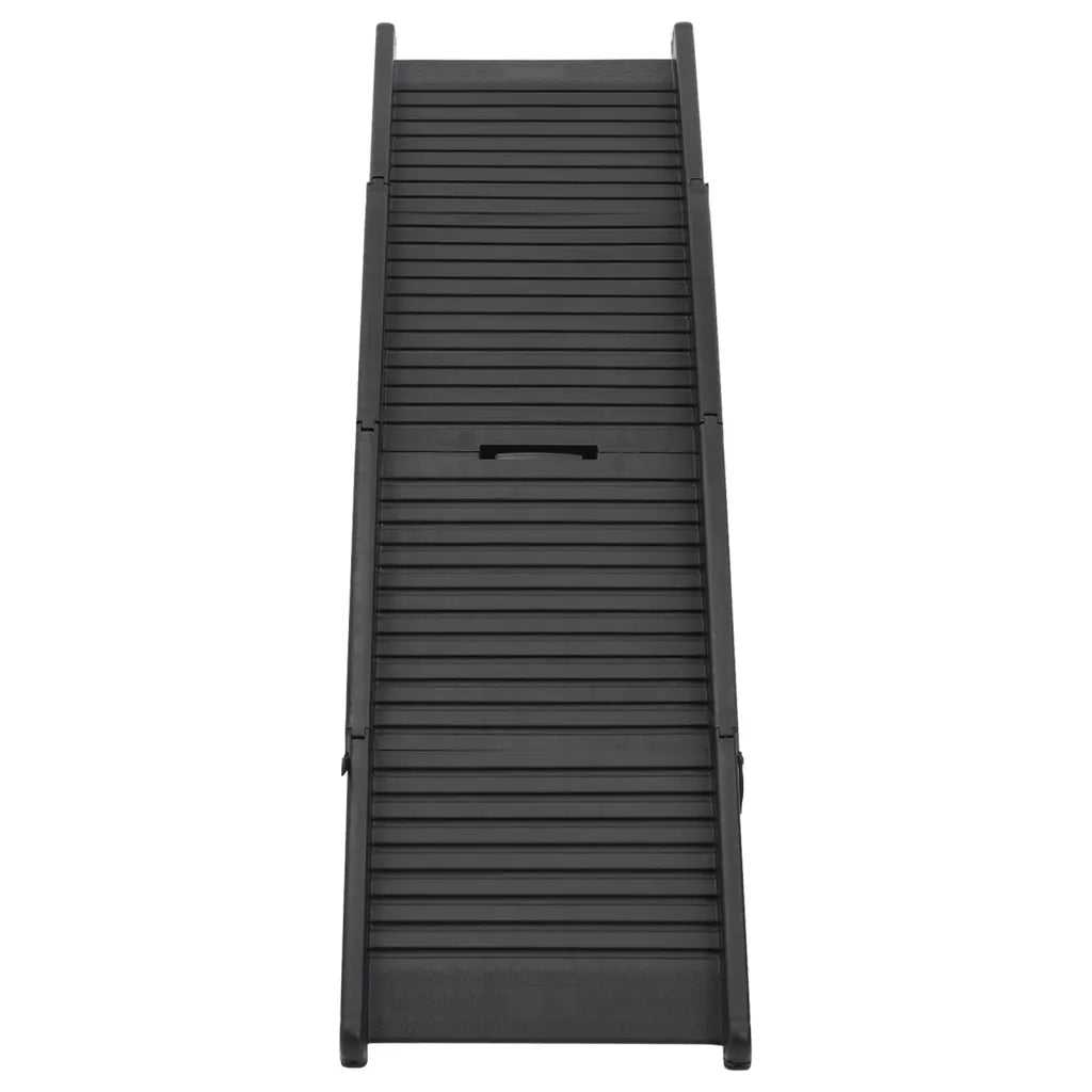 Rampa per Cani Pieghevole Nera 153x40x12,5 cm in Plastica CFW7116135