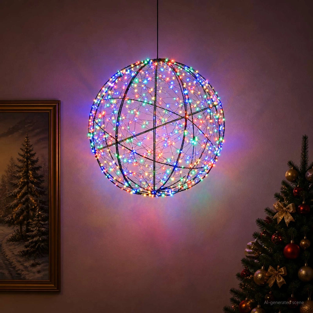 Luce a punta di Natale 750 LED Multicolore Ø 50 x 52 cm 42049795