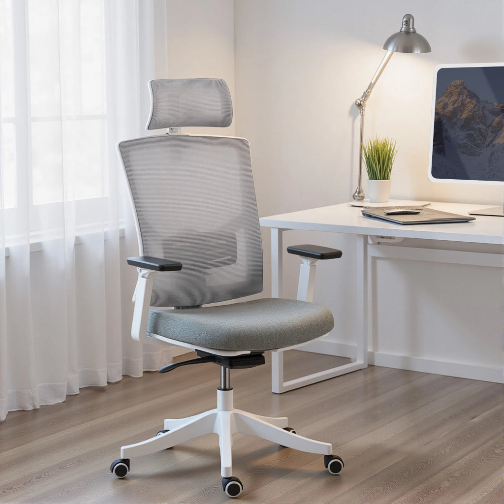 Sedia da Ufficio Ergonomica e Traspirante con Supporto Lombare Dinamico 4D, 64.5x62.5x112-122 cm, Multicolore
