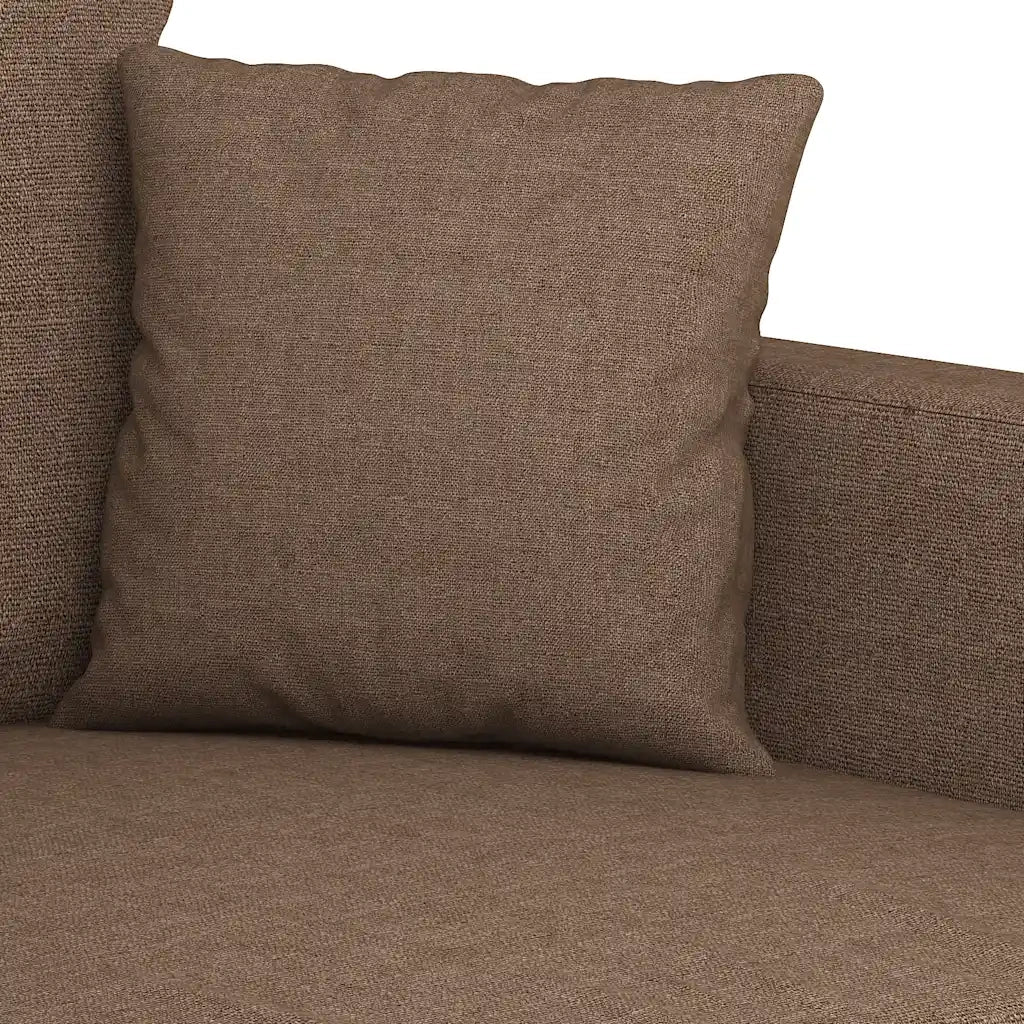 Divano a 2 Posti-Sofa 2 Posti Marrone 120 cm in Tessuto 678776