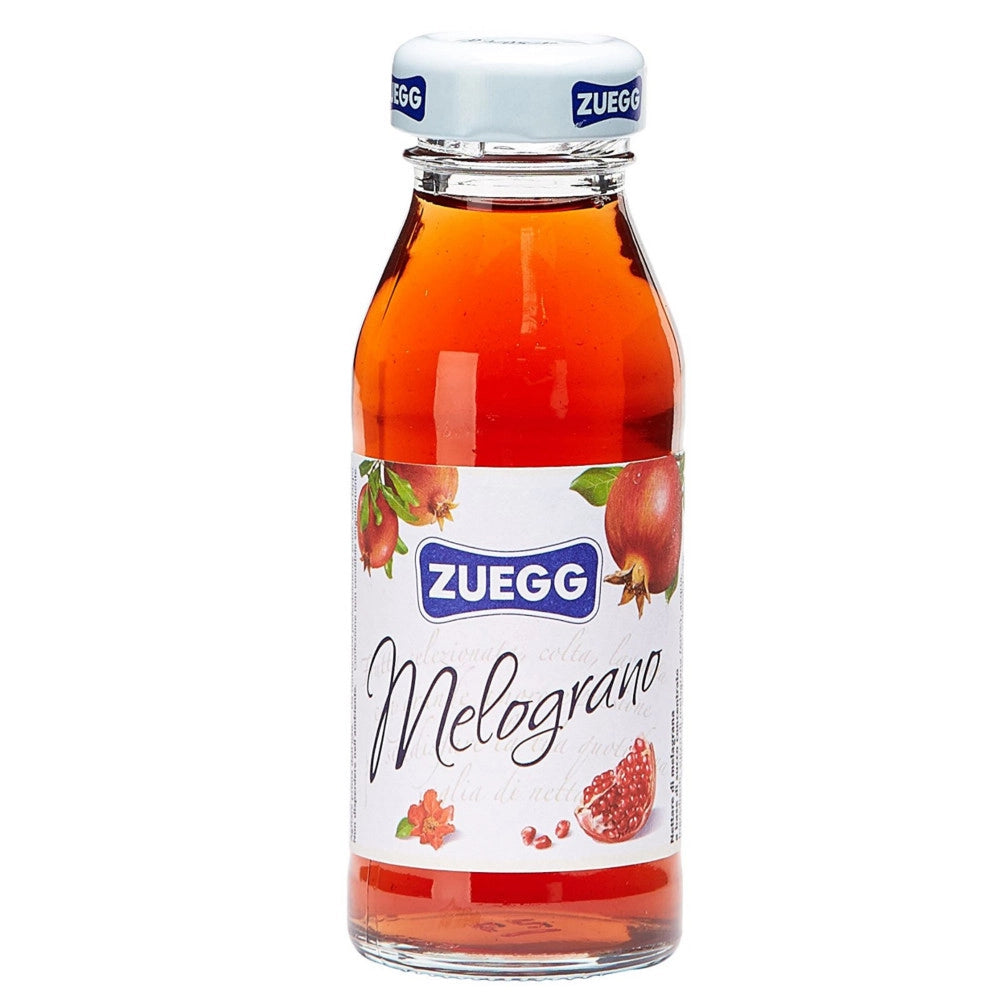 Succo zuegg al melograno confezione da 24 bottiglie di vetro da 125 milliliters