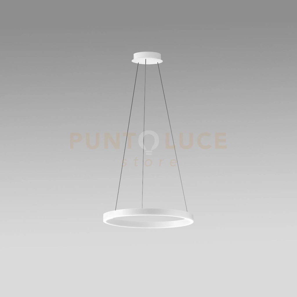 CRISEIDE S/P - LAMPADARIO A SOSPENSIONE BIANCO 1 LUCE LED 3000K 3200LM 60W DIMMERABILE