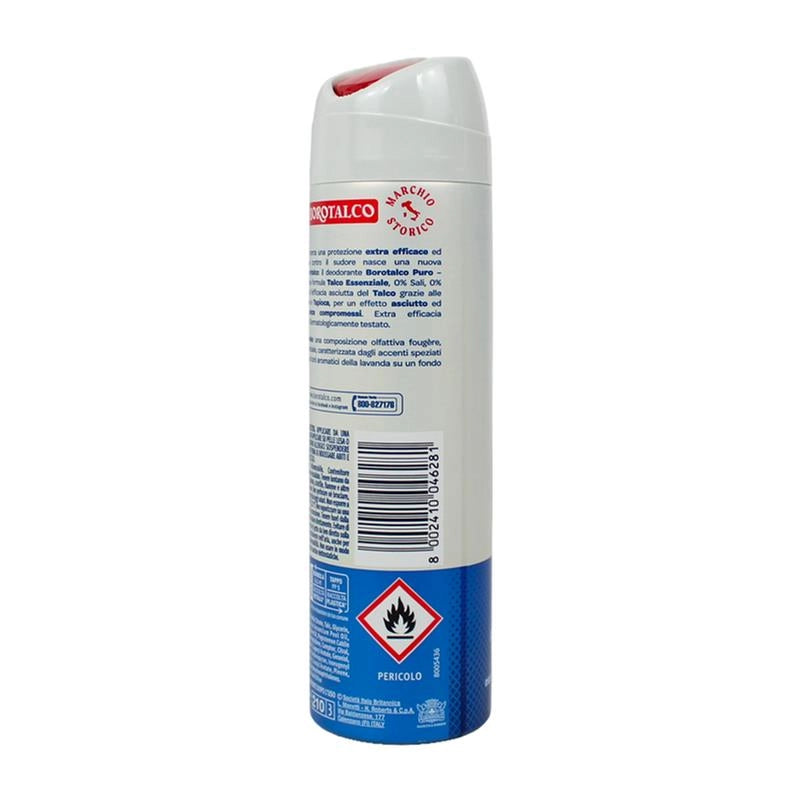 BOROTALCO DEODORANTE SPRAY 150ML ZERO SALI PURO TALCO ESSENZIALE OKY