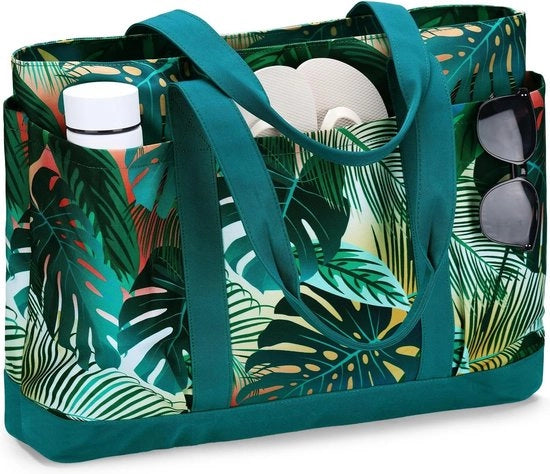 Tas da Bagno Leggera Opportuna con Cerniera Impermeabile per Viaggi in Spiaggia e Piscina