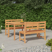 Set da Pranzo per Giardino 3 pz in Legno Massello di Teak cod mxl 37498