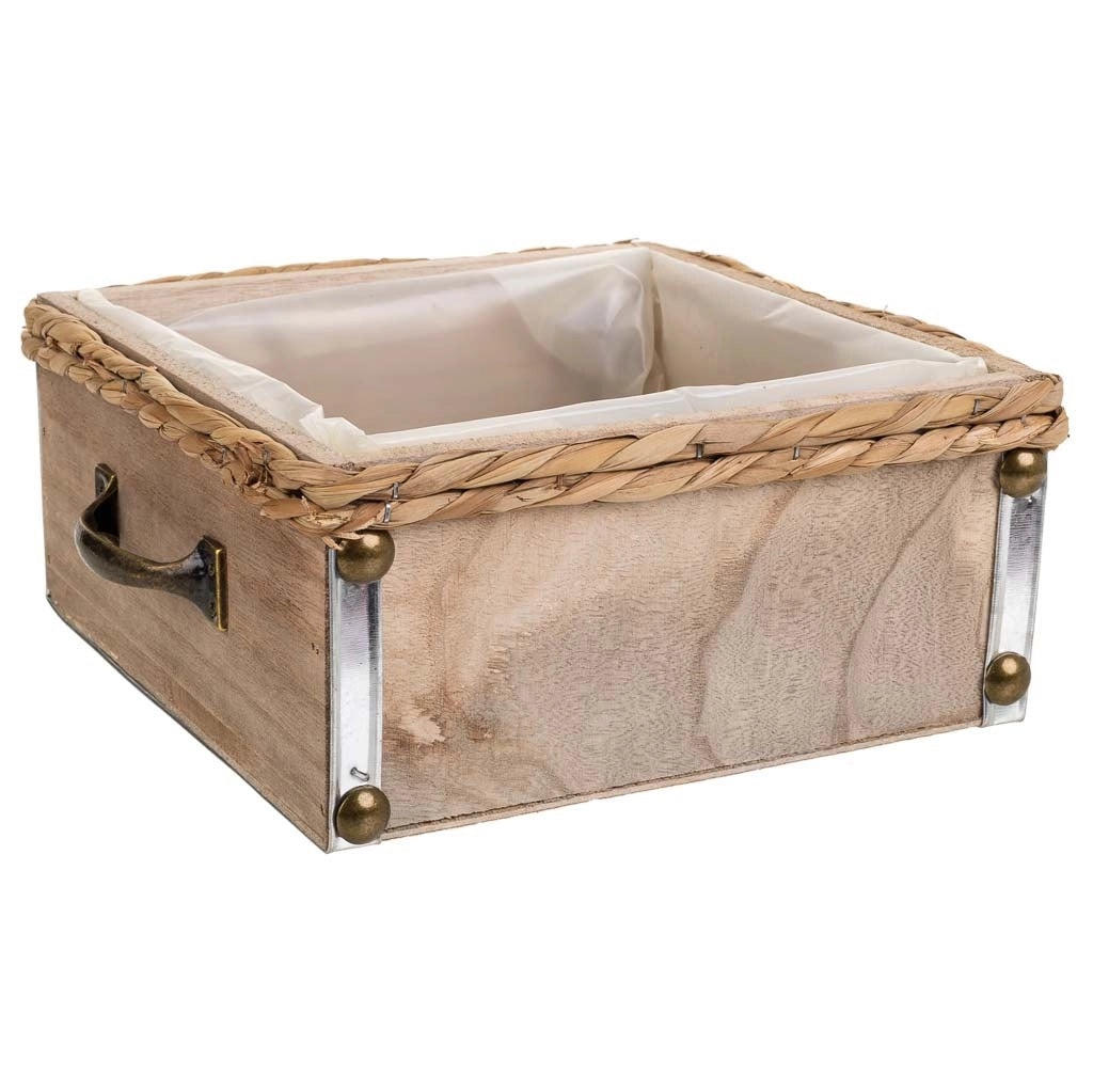 Cassetto in legno marrone 23,5x23,5x10,5h