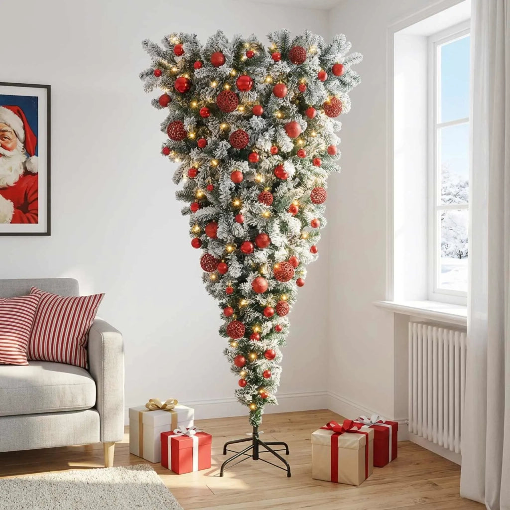 Albero di Natale artificiale con palline 240 cm 300 LED 3460849
