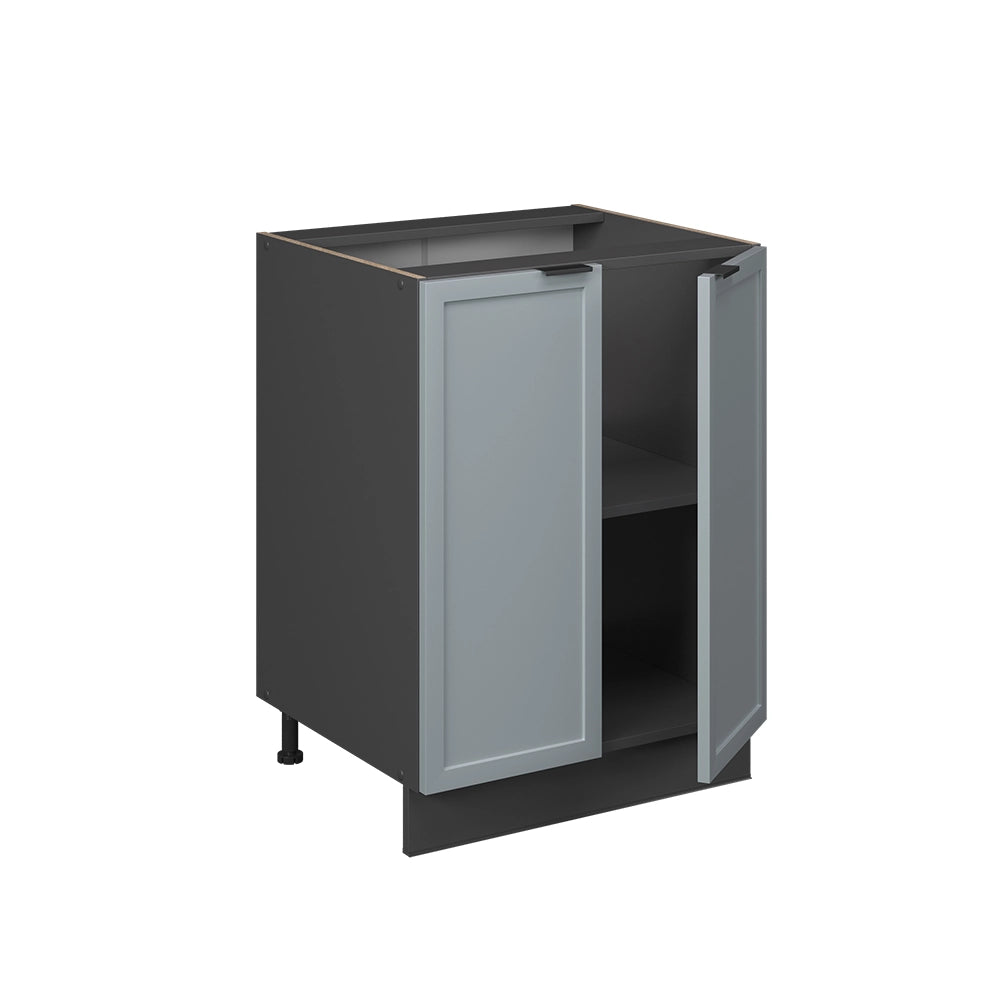Vicco Mobiletto base cucina Blu-grigio chiaro 60 cm , PL Rovere