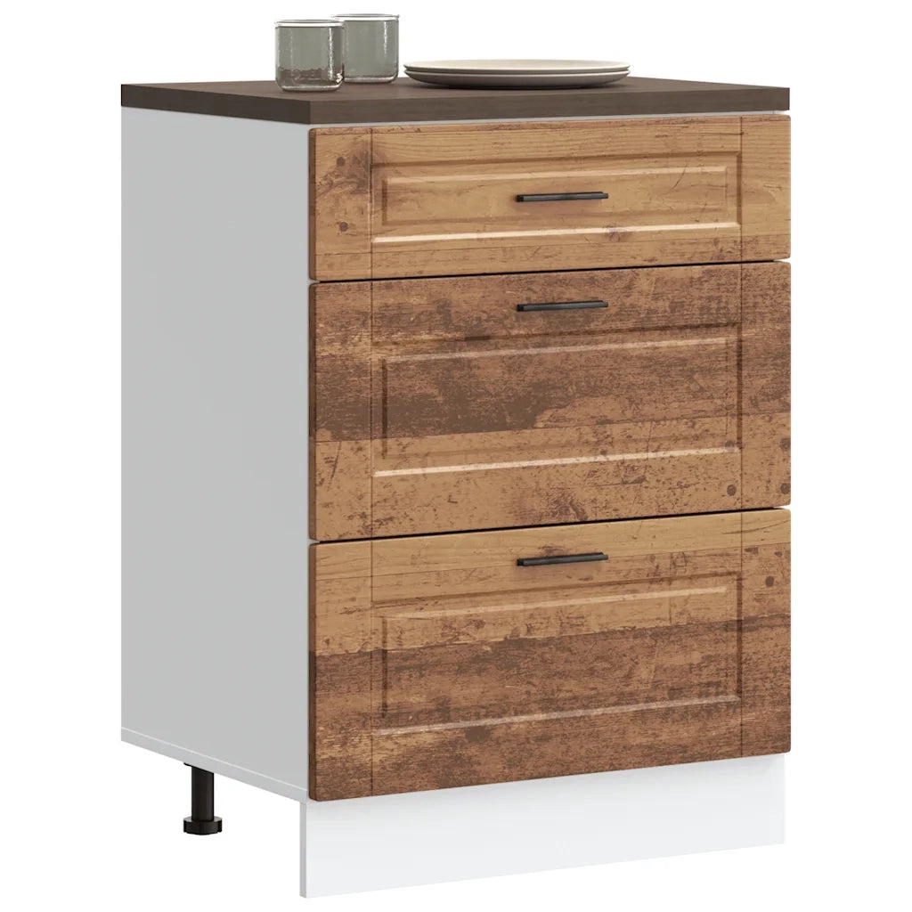 vidaXL Base da Cucina Porto Legno Antico in Legno Multistrato