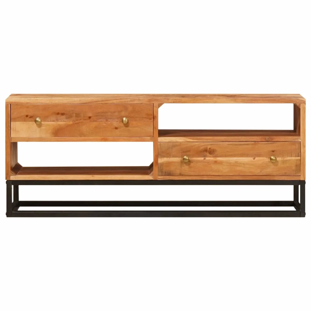 Mobile TV | Armadietto TV | Mobile Porta TV Naturale 110 x 30 x 44 cm Legno di Acacia Massello