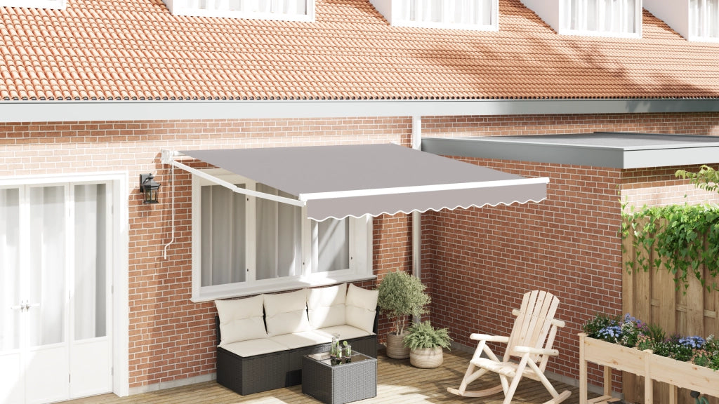 Tenda Retrattile Automatica Grigio Chiaro 300x250 cm